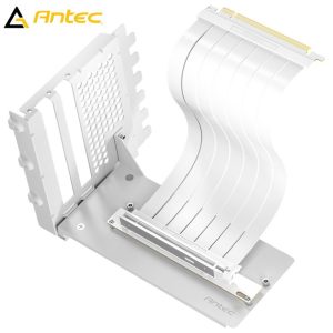 Antec AT-RCVB-BK200-PCIE5 RTX50 PCI-E 5.0 Riser Cable Vertical Bracket Kit - White