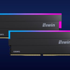BIWIN DDR5 Memory DW100 DDR5 RGB Memory 6000mhz 32GB (16GB*2) CL30-38-38-76 1.35V BLACK B5DW100326030ER2G-CB001 – BIWIN BW-DW100-32G-CL30-B DDR5 UDIMM (Desktop) Product Image
