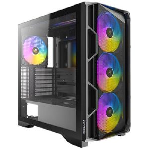 Antec AX1000 ARGB E-ATX ATX Micro-ATX ITX LED Control button USB3.0 x2 Type-C 3.2 Gen2 x1 Tempered Glass Side Panel Mid-Tower Gaming Case – Antec CAA-AX1000ARGB ATX and Micro ATX Case No PSU Product Image