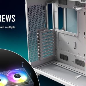 Antec Connect C120R Reverse White ARGB 3PK Performance 120mm PWM Fan: 4-pin PWM | LED: 3-pin  Vibration Absorbing and Anti-Noise Pads case fan – Antec CAA-C120R-ARGB-W-3PK Case Fan 120mm Product Image