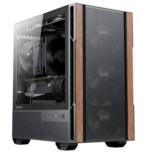 OKINOS Cypress 3 Genuine Walnut Wood MicroATX with 4×120mm