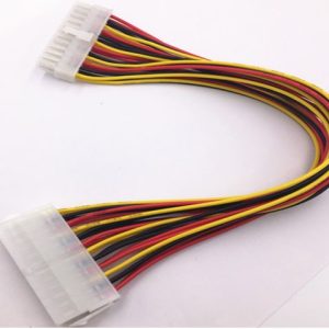 8ware 24 Pin ATX Power Supply Extension Cable Sleeved 30cm Male to Female (20+4 Pin) Power Supply to Motherboard – 8ware CB8W-24PIN-EXT Other Cables Product Image
