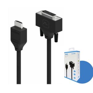 8ware Pro Series 2M HDMI to DVI cable Male to Male Nickel plated high performance 30AWG OD6.0 Copper PVC TPE (Retail package) – 8ware CB8W-HDMIDVIF HDMI & Video Cables Product Image