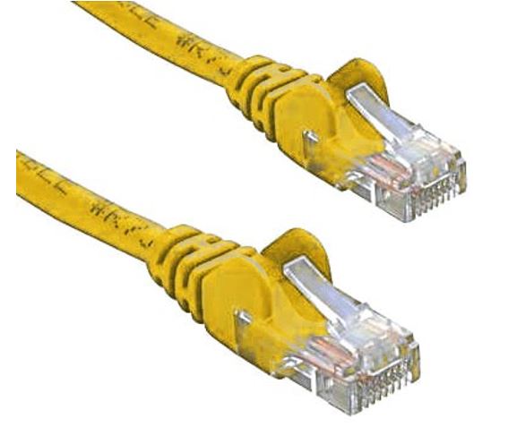8ware CAT5e Cable 3m - Yellow Color Premium RJ45 Ethernet Network LAN UTP Patch Cord 26AWG CU Jacket – 8ware CB8W-KO820U-3YEL Network Cables Product Image