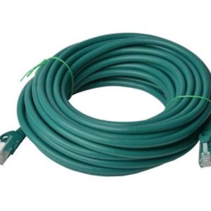 8Ware CAT6A Cable 15m - Green Color RJ45 Ethernet Network LAN UTP Patch Cord Snagless – 8ware CB8W-PL6A-15GRN Network Cables Product Image