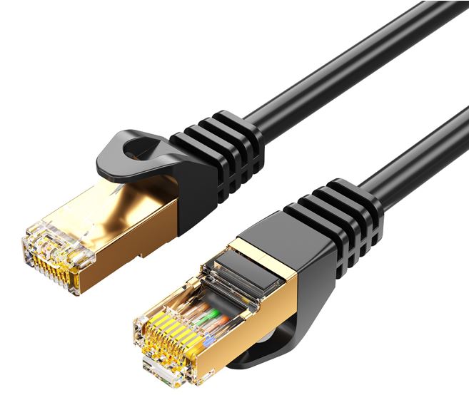 8Ware CAT7 Cable 2m - Black Color RJ45 Ethernet Network LAN UTP Patch Cord Snagless – 8ware CB8W-PL7-2BLK Network Cables Product Image
