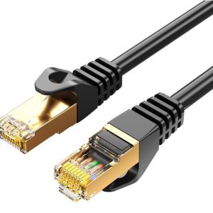 8Ware CAT7 Cable 5m - Black Color RJ45 Ethernet Network LAN UTP Patch Cord Snagless – 8ware CB8W-PL7-5BLK Network Cables Product Image