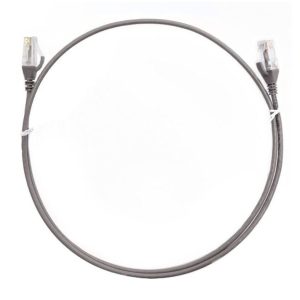 8ware CAT6 Ultra Thin Slim Cable 3m / 300cm - Grey Color Premium RJ45 Ethernet Network LAN UTP Patch Cord 26AWG for Data – 8ware CBAT-CAT6THINGE-3M Network Cables Product Image