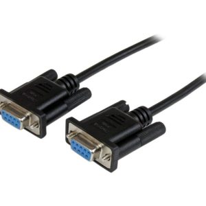 Astrotek 3m Serial RS232 Null Modem Cable - DB9 Female to Female 9 pin Wired Crossover for Data Transfer btw 2 DTE devices Computer Terminal Printer – Astrotek CBAT-DB9NULL-FF-3 Network Cables Product Image