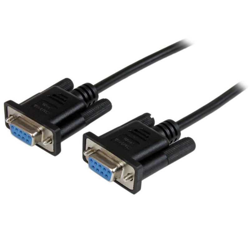 Astrotek 3m Serial RS232 Null Modem Cable - DB9 Female to Female 9 pin Wired Crossover for Data Transfer btw 2 DTE devices Computer Terminal Printer – Astrotek CBAT-DB9NULL-FF-3 Network Cables Product Image