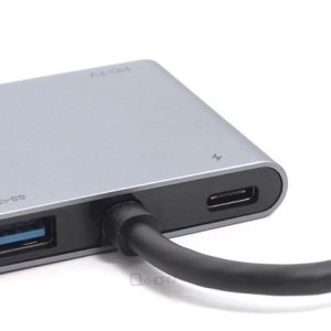 Oxhorn 4-in-1 USB-C to 2x HDMI 1xUSB3.0 1xUSB-C Charging Port 100W Power Delivery Support 4K@30Hz Displays – Just You PC CBOX-AD-U31-DHUC USB Hubs Product Image