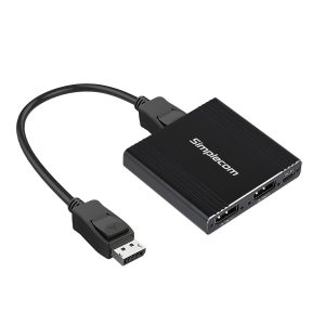 Simplecom CM214 DisplayPort Splitter 1 IN 2 OUT MST Hub for Dual Extended Screens 4K DP 1.4 – Simplecom CBSI-CM214 Convertors Product Image