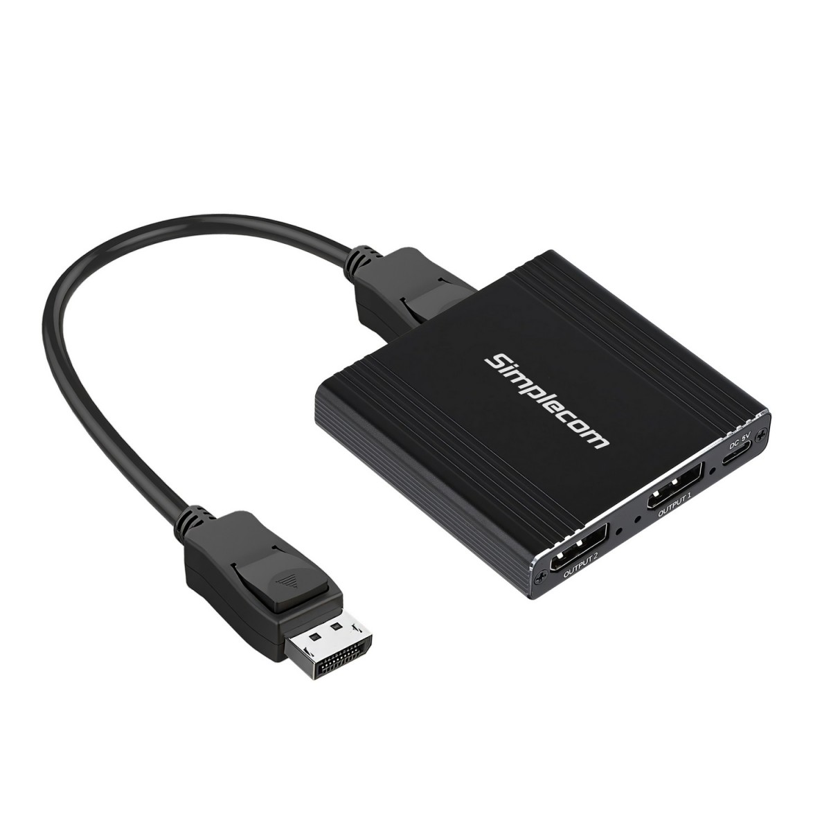 Simplecom CM214 DisplayPort Splitter 1 IN 2 OUT MST Hub for Dual Extended Screens 4K DP 1.4 – Simplecom CBSI-CM214 Convertors Product Image