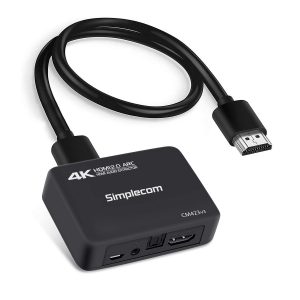 Simplecom CM423v3 HDMI 2.0 Audio Extractor Optical SPDIF + 3.5mm Stereo with ARC 4K@60Hz – Simplecom CBSI-CM423V3 Convertors Product Image
