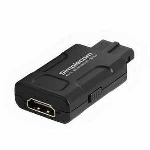 Simplecom CM461v2 HDMI Adapter Composite AV and S-Video to HDMI Converter for Nintendo NGC N64 SNES SFC – Simplecom CBSI-CM461V2 Convertors Product Image