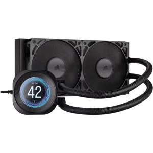 Corsair NAUTILUS 240 RS LCD Liquid CPU Cooler - Black