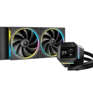 DeepCool LM240 ARGB Liquid Cooler With Mini LCD Screen IntelLGA1851/1700/1200/1151/1150/1155 AMDAM5/AM4 – DEEPCOOL CFD-LM240 Liquid Cooling Product Image