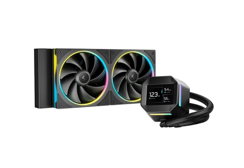 DeepCool LM240 ARGB Liquid Cooler With Mini LCD Screen IntelLGA1851/1700/1200/1151/1150/1155 AMDAM5/AM4 – DEEPCOOL CFD-LM240 Liquid Cooling Product Image
