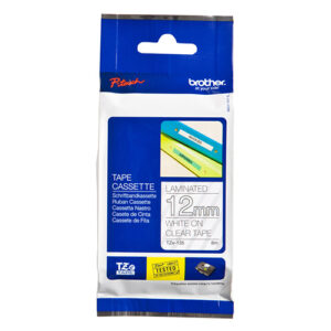 BrotherBrother 12MM White On Clear TZE TapeBrother - LABELLERS