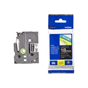 Brother 18mm White on Black TZE Tape – Brother COB-TZE-345 Brother - LABELLERS Product Image