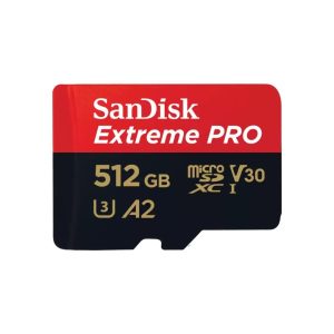 SanDisk Extreme® PRO microSDXC™ UHS-I CARD 512GB Write speeds of up to 140MB/S Great for capturing 4K UHD video Lifetime Limited Warranty – Sandisk FMS-EXTREME-512G SD/ Mini SD/ Micro SD Product Image
