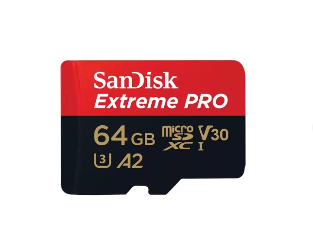 SanDisk Extreme® PRO microSDXC™ UHS-I CARD - 64GB – Sandisk FMS-MSDEXP-64G SD/ Mini SD/ Micro SD Product Image