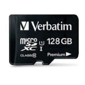 Verbatim Micro SDXC 128GB (Class 10 UHS-I) w Adaptor - 600x