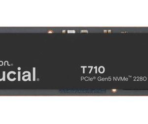 Crucial T710 1TB PCIe Gen5 NVMe 2280 SSD - 14900/13700 MB/s R/W 600TBW 2.2M IOPs 1.5M hrs MTTF with DirectStorage for Intel & AMD 5yrs – Micron (Crucial) HBC-T710-1TB M.2 NVMe PCIe SSD Product Image