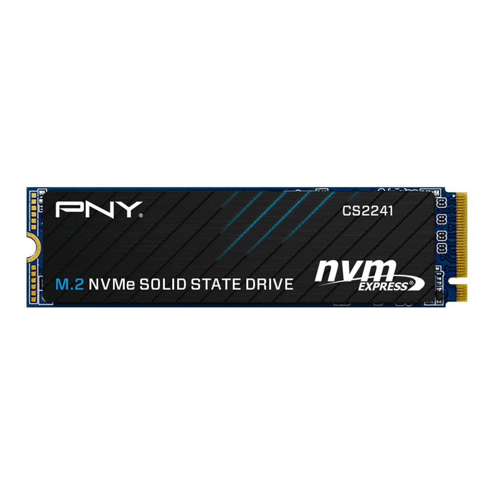 PNY CS2241 4TB NVMe SSD Gen4x4 M.2 5000MB/s 4200MB/s R/W TBW 1.5M hrs MTBF 5yrs wty – PNY HBP-CS2241-4TB M.2 NVMe PCIe SSD Product Image