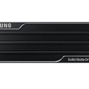 Samsung 9100 PRO 1TB PCIe Gen5 NVMe SSD Heatsink 14700MB/s 13300MB/s R/W 1850K/2600K IOPS 600TBW 1.5M hrs V-NAND TLC AES 256-bit Encryption 5yr wty – Samsung HBS-9100PRO-1TBH M.2 NVMe PCIe SSD Product Image