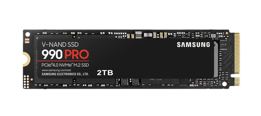 Samsung 990 Pro 2TB Gen4 NVMe SSD 7450MB/s 6900MB/s R/W 1550K/1200K IOPS 1200TBW 1.5M Hrs MTBF for PS5 5yrs Wty – Samsung HBS-990PRONV-2TB M.2 NVMe PCIe SSD Product Image
