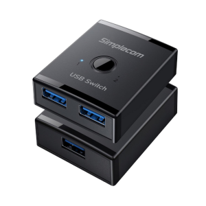 Simplecom KM125 Bi-Directional 2-Way USB 3.0 Switch 1 In 2 Out (2 In 1 Out) 5Gbps Ideal for sharing USB device between 2 computers – Simplecom HXSI-KM125 USB Hubs Product Image