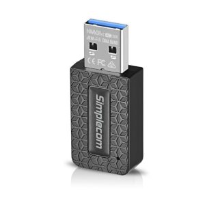 Simplecom NW608v2 WiFi 5 AC1300 Dual-Band USB 3.0 Wireless Adapter – Simplecom HXSI-NW608V2 USB Network Adapters Product Image
