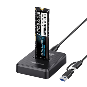Simplecom SD511 M.2 SSD Docking Station NVMe and SATA Dual Protocol USB 3.2 Gen 2 10Gbps USB-C interface compliant with USB 3.2 Gen 2 standard – Simplecom HXSI-SD511 HDD/SSD Docks Product Image