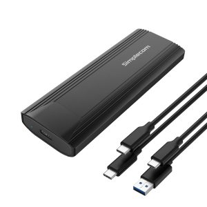 Simplecom SE504v2 NVMe / SATA Dual Protocol M.2 SSD USB-C Enclosure Tool-Free USB 3.2 Gen 2 10Gbps – Simplecom HXSI-SE504V2 M.2 External Enclosures Product Image