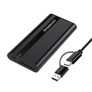 Simplecom SE505 NVMe M.2 SSD to USB-C Enclosure USB 3.2 Gen 2 10Gbps Ultra-slim aluminium case Tool-free design – Simplecom HXSI-SE505 M.2 External Enclosures Product Image