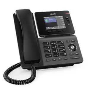 SNOM D810W The Snom D810W is the smart entry into professional IP telephony. Its colour display and built-in Wi-Fi offer modern usability – Snom IPS-D810W Deskphone Product Image