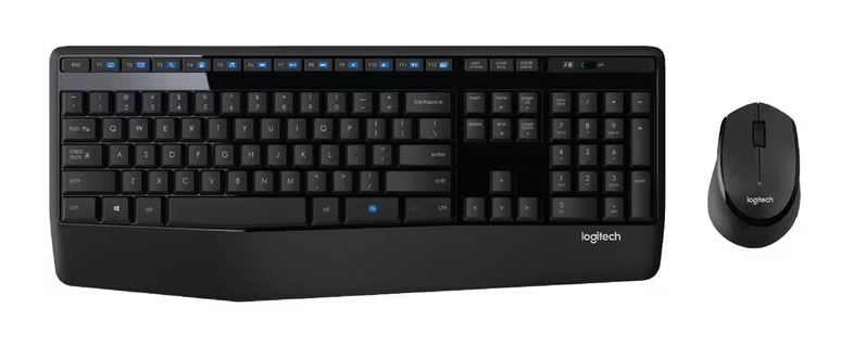 Logitech MK345 Wireless Keyboard & Mouse Combo Full Size 12 Media Key Long Battery Life Comfortable (NEW!!) – Logitech KBLT-MK345N Wireless Product Image