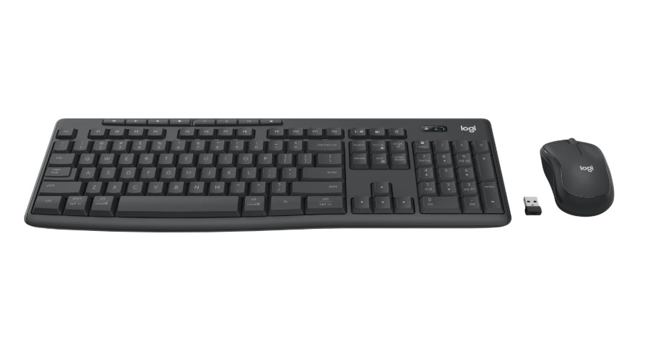 Logitech MK370 Wireless Keyboard and Mouse Combo for Business Silent Touch technology Smooth optical tracking – Logitech KBLT-MK370 Wireless Product Image