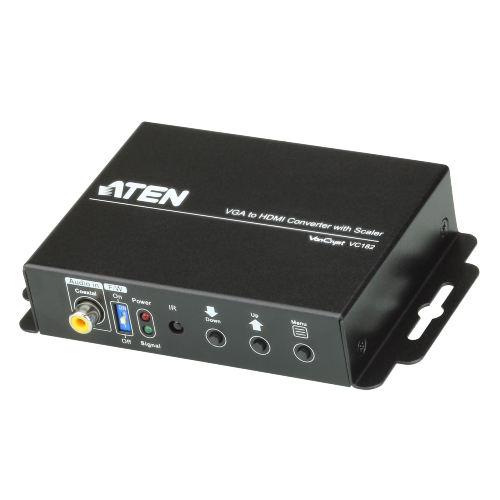 Aten Professional Converter VGA & 3.5mm Audio to HDMI Converter with Scaler – Aten KVA-VC182 Video Splitter Product Image