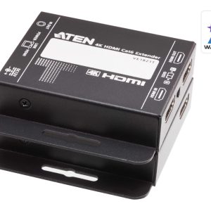 Aten 4K HDMI Cat6 Extender Kit with Power-Over-Cable Technology – Aten KVA-VE1821 Video Extender Product Image