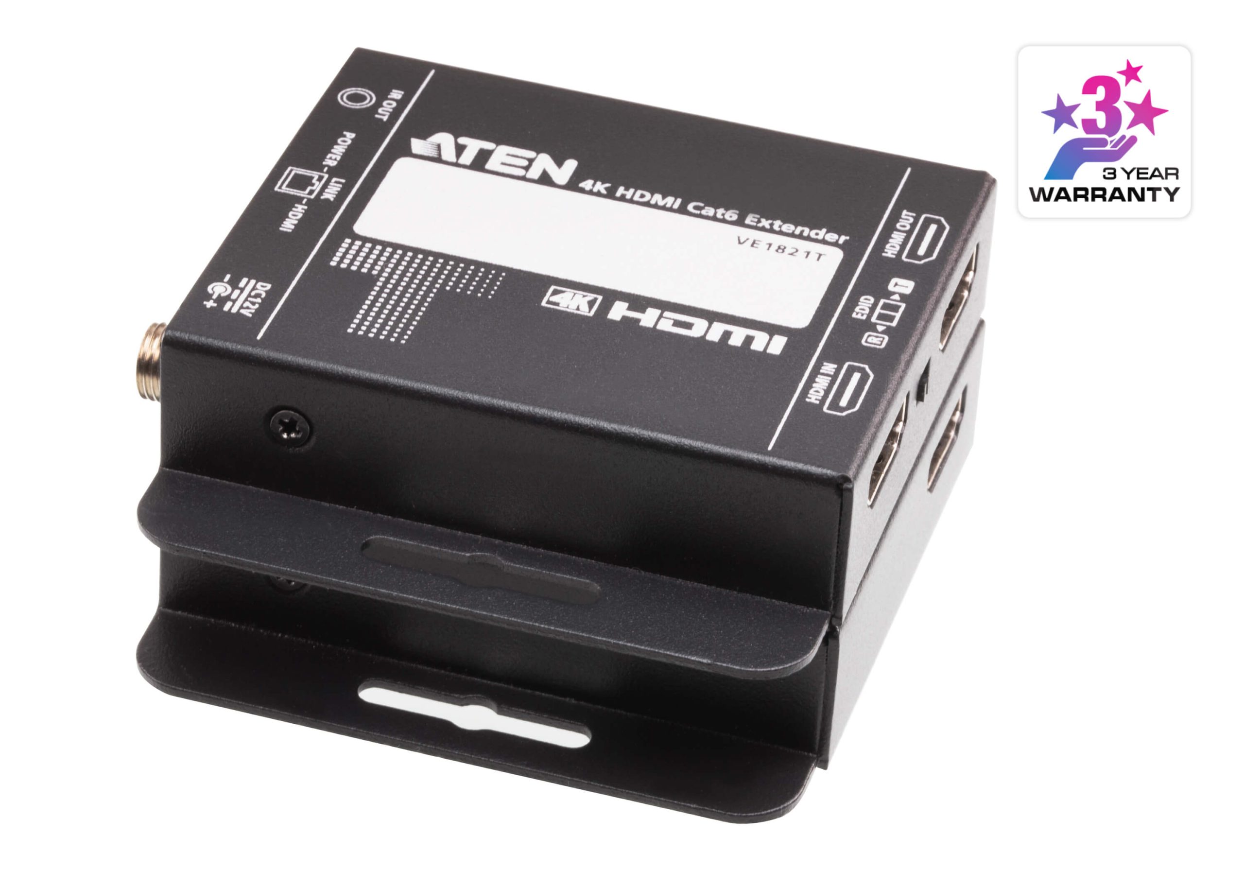 Aten 4K HDMI Cat6 Extender Kit with Power-Over-Cable Technology – Aten KVA-VE1821 Video Extender Product Image