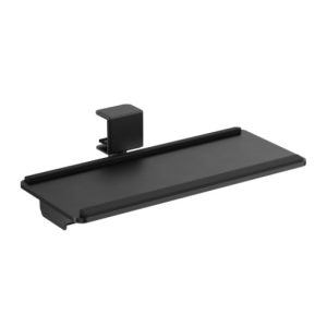 Brateck KBT11-01 CLAMP-ON SIT-STAND KEYBOARD TRAY WITH WRIST REST & STORAGE DRAWER (BLACK) (LS) – Brateck MABT-KBT11-01 Office Product Image