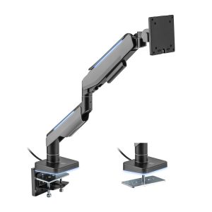 Brateck Single Heavy-Duty RGB Gaming Monitor Arm Fit Most 17'-49' Monitor