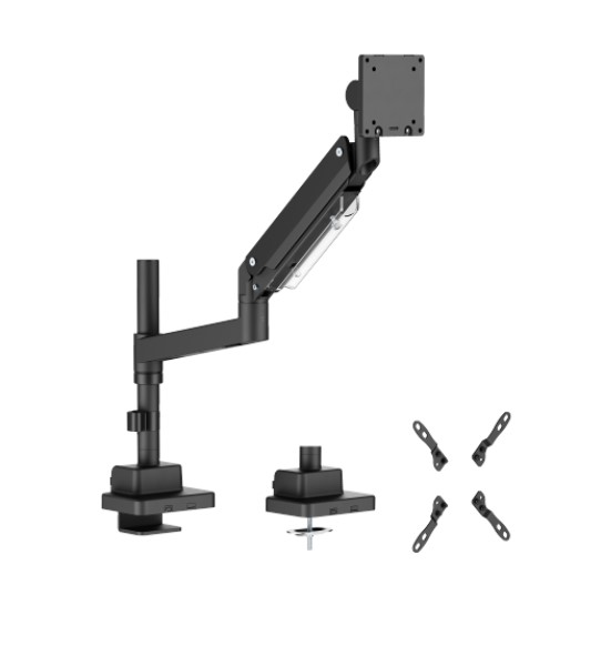 Brateck LDT80-C012P Super Heavy-Duty Pole-Mounted Gas Spring Monitor Arm