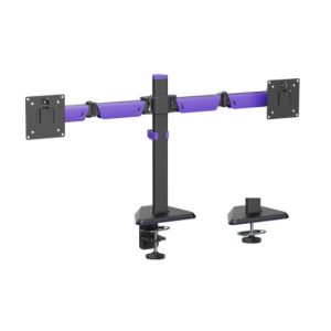 Brateck LDT89-C024 Matte Black Amethyst Articulating Gaming Dual Monitor Arm