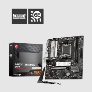 MSI B650M BOMBER WIFI AMD AM5 MATX Motherboard
