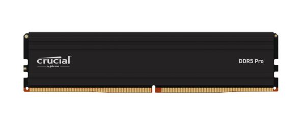 Crucial Pro 64GB (1x64GB) DDR5 UDIMM 5600MHz CL46 Black Heat Spreader Support Intel XMP AMD Ryzen Desktop PC Gaming Memory – Micron (Crucial) MECD5-1X64G56C46P DDR5 UDIMM (Desktop) Product Image