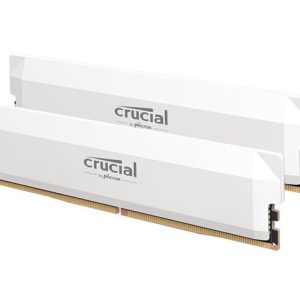 Crucial Pro 32GB (2x16GB) DDR5 UDIMM 6400MHz CL32 White Heat Spreader Overclocking Support Intel XMP AMD Ryzen Desktop PC Gaming Memory – Micron (Crucial) MECD5-2X16G64C32PW DDR5 UDIMM (Desktop) Product Image