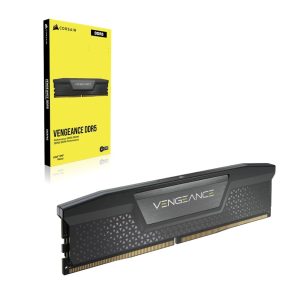 Corsair VENGEANCE® RGB 128GB (2x64GB) DDR5 6000MHz CL40-50-50-96 1.35V Intel XMP 3.0 Computer Memory – Black – Corsair MECMD5-CMH128GX5M2D6000C4 DDR5 UDIMM (Desktop) Product Image